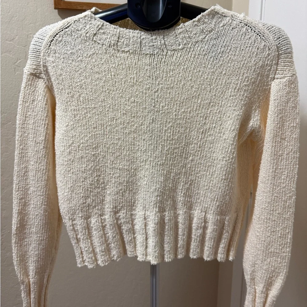J. Crew Women's Ivory Crew Neck Sweater